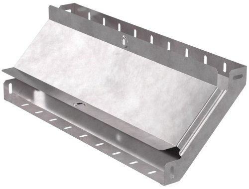 Угол для лотка вертикальный внутренний с крышкой Промрукав Стандарт 90град. 500х50 фото Угол для лотка вертикальный внутренний с крышкой Промрукав Стандарт 90град. 500х50 картинка